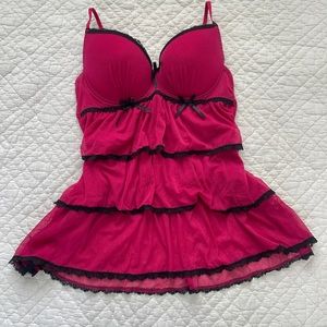 Vintage Lace Babydoll Slip Dress